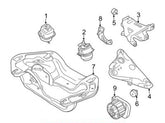 Engine Motor Mount Set Compatible With BMW X5 F15, F85 & X6 F16, F86 Engine Motor Mount Left 22116853103 & Right 22116853104